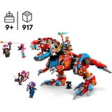 LEGO DREAMZzz 71484 Dinosauro Robot C-Rex di Cooper, Action Figure di T.Rex Giocattolo Trasformabile, Giochi per Bambini 9+, Giochi di costruzione Action Figure di T.Rex Giocattolo Trasformabile, Giochi per Bambini 9+, Set da costruzione, 9 anno/i, Plastica, 917 pz, 1,32 kg