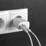 Lindy Caricatore USB Tipo A e C 20W, Caricabatterie bianco