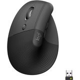 Logitech Lift Left Mouse Ergonomico Verticale, per Mancini, Senza Fili, Bluetooth o Logi Bolt USB, Clic Silenziosi, 4 Tasti, Compatibile con Windows / macOS / iPadOS, Laptop, PC. Grafite grafite/Nero, per Mancini, Senza Fili, Bluetooth o Logi Bolt USB, Clic Silenziosi, 4 Tasti, Compatibile con Windows / macOS / iPadOS, Laptop, PC. Grafite, Mancino, Design verticale, Ottico, RF senza fili + Bluetooth, 4000 DPI, Grafite