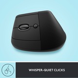 Logitech Lift Left Mouse Ergonomico Verticale, per Mancini, Senza Fili, Bluetooth o Logi Bolt USB, Clic Silenziosi, 4 Tasti, Compatibile con Windows / macOS / iPadOS, Laptop, PC. Grafite grafite/Nero, per Mancini, Senza Fili, Bluetooth o Logi Bolt USB, Clic Silenziosi, 4 Tasti, Compatibile con Windows / macOS / iPadOS, Laptop, PC. Grafite, Mancino, Design verticale, Ottico, RF senza fili + Bluetooth, 4000 DPI, Grafite