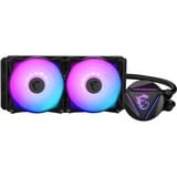 MSI MAG CORELIQUID 240R V2 sistema di raffreddamento per computer Case per computer Refrigeratore Nero Nero, Refrigeratore, 14,3 dB, 34,3 dB, 78,73 pdc/min, Nero