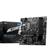 MSI PRO B760M-P scheda madre Intel B760 LGA 1700 micro ATX Nero, Intel, LGA 1700, Intel® Celeron®, Intel® Pentium® Gold, LGA 1700, DDR5-SDRAM, 192 GB