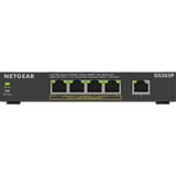 Netgear GS305Pv3 Non gestito Gigabit Ethernet (10/100/1000) Supporto Power over Ethernet (PoE) Nero, Interruttore Nero, Non gestito, Gigabit Ethernet (10/100/1000), Full duplex, Supporto Power over Ethernet (PoE), Montabile a parete