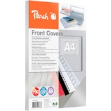 Peach 510013 cartellina A4 Trasparente 100 pz, Copertura A4, Trasparente, Angoli quadrati, 0,18 mm, 100 pz