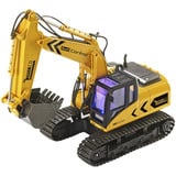 Revell 24924 RC Bagger mit 6-CH 2.4 GHz Fernsteuerung, Outdoor-tauglich, Schaufel und Baumgreifer aus Metall, griffiger Kettenantrieb, Originalgetreu, einzeln steuerbare Teile-Digger 2.0, bunt giallo/Nero, Outdoor-tauglich, Schaufel und Baumgreifer aus Metall, griffiger Kettenantrieb, Originalgetreu, einzeln steuerbare Teile-Digger 2.0, bunt, 96 anno/i, Plastica