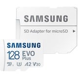 SAMSUNG EVO Plus 128 GB microSDXC (2024), Scheda di memoria bianco