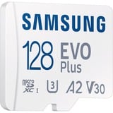 SAMSUNG EVO Plus 128 GB microSDXC (2024), Scheda di memoria bianco