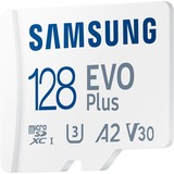 SAMSUNG MB-MC128S 128 GB MicroSDXC UHS-I, Scheda di memoria bianco, 128 GB, MicroSDXC, UHS-I, 160 MB/s, Class 3 (U3), V30