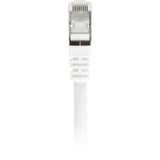 Sharkoon Cavo patch SFTP, RJ-45, con cavo grezzo Cat.7a bianco