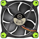 Thermaltake Riing 14 Case per computer Ventilatore 14 cm Nero, Verde Nero/Verde, Ventilatore, 14 cm, 1400 Giri/min, 28,1 dB, 51,15 pdc/min, Nero, Verde