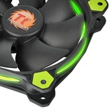 Thermaltake Riing 14 Case per computer Ventilatore 14 cm Nero, Verde Nero/Verde, Ventilatore, 14 cm, 1400 Giri/min, 28,1 dB, 51,15 pdc/min, Nero, Verde