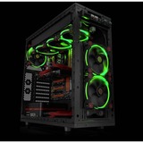 Thermaltake Riing 14 Case per computer Ventilatore 14 cm Nero, Verde Nero/Verde, Ventilatore, 14 cm, 1400 Giri/min, 28,1 dB, 51,15 pdc/min, Nero, Verde