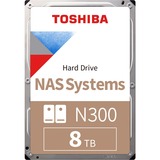 Toshiba N300 NAS 3.5" 8000 GB Serial ATA III 3.5", 8000 GB, 7200 Giri/min, Bulk