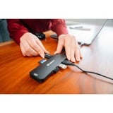 Verbatim CMH-08 USB tipo-C 5000 Mbit/s Argento, Docking station grigio, USB tipo-C, HDMI, USB 3.2 Gen 1 (3.1 Gen 1) Type-A, USB tipo-C, MicroSD (TransFlash), SD, 5000 Mbit/s, 30 Hz, Argento