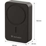 Verbatim Charge 'n' Go Essentials 20000 mAh Carica wireless Nero, Powerbank  Nero, 20000 mAh, Quick Charge 3.0, Carica wireless, 50 W, Nero