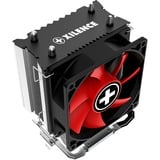 Xilence A402 Processore Refrigeratore 9,2 cm Nero, Rosso, Argento, raffreddamento CPU  Refrigeratore, 9,2 cm, 600 Giri/min, 2200 Giri/min, 23,8 dB, 65,4 pdc/min