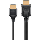 goobay Cavo HDMI sottile ad alta velocità con Ethernet, 4K @ 60Hz Nero