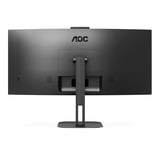 AOC V5 CU34V5CW Monitor PC 86,4 cm (34") 3440 x 1440 Pixel Wide Quad HD LED Nero, Monitor LED Nero, 86,4 cm (34"), 3440 x 1440 Pixel, Wide Quad HD, LED, 4 ms, Nero