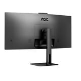 AOC V5 CU34V5CW Monitor PC 86,4 cm (34") 3440 x 1440 Pixel Wide Quad HD LED Nero, Monitor LED Nero, 86,4 cm (34"), 3440 x 1440 Pixel, Wide Quad HD, LED, 4 ms, Nero