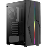Aerocool Mecha Midi Tower Nero, Chassis Tower Nero, Midi Tower, PC, Nero, ATX, micro ATX, Mini-ITX, Acrilonitrile butadiene stirene (ABS), SPCC, Giocare
