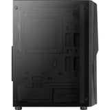 Aerocool Mecha Midi Tower Nero, Chassis Tower Nero, Midi Tower, PC, Nero, ATX, micro ATX, Mini-ITX, Acrilonitrile butadiene stirene (ABS), SPCC, Giocare