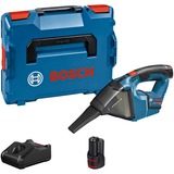 Bosch GAS 12V Professional aspirapolvere senza filo Nero, Blu, Rosso Senza sacchetto, Aspirapolvere portatile Secco, Active-air-clean, Filtro, Tappeto, 900 l/min, Senza sacchetto