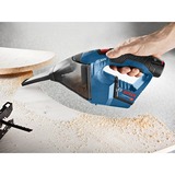 Bosch GAS 12V Professional aspirapolvere senza filo Nero, Blu, Rosso Senza sacchetto, Aspirapolvere portatile Secco, Active-air-clean, Filtro, Tappeto, 900 l/min, Senza sacchetto