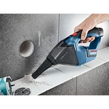 Bosch GAS 12V Professional aspirapolvere senza filo Nero, Blu, Rosso Senza sacchetto, Aspirapolvere portatile Secco, Active-air-clean, Filtro, Tappeto, 900 l/min, Senza sacchetto