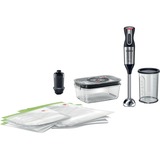 Bosch MS6CM61V2 Frullatore a immersione ErgoMixx Style 1000 W Inox accaio/Nero, Frullatore ad immersione, 0,6 L, Funzione PULSE, 1000 W, Nero, Argento