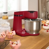 Bosch Serie 2 MUM robot da cucina 700 W 3,8 L Rosso rosso, 3,8 L, Rosso, Pulsanti, 2,4 kg, 1,7 kg, 1,1 m