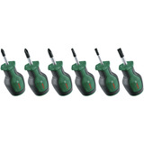 Bosch Set di cacciaviti corti, 6 pezzi, Cacciavite verde/Nero