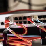 Brother P-touch E720BT CUBE Pro, Stampante per etichette Nero/Orange