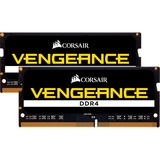 Corsair Vengeance CMSX32GX4M2A3200C22 memoria 32 GB 2 x 16 GB DDR4 3200 MHz Nero, 32 GB, 2 x 16 GB, DDR4, 3200 MHz, 260-pin SO-DIMM