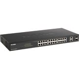 D-Link DGS-1100-26MPV2/E switch di rete Gestito L2 Gigabit Ethernet (10/100/1000) Supporto Power over Ethernet (PoE) Nero, Interruttore Gestito, L2, Gigabit Ethernet (10/100/1000), Full duplex, Supporto Power over Ethernet (PoE), Montaggio rack