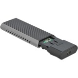 DeLOCK 42638 contenitore di unità di archiviazione Box esterno SSD Nero, Grigio M.2 Nero, Box esterno SSD, M.2, PCI Express, 10 Gbit/s, Collegamento del dispositivo USB, Nero, Grigio