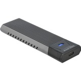 DeLOCK 42638 contenitore di unità di archiviazione Box esterno SSD Nero, Grigio M.2, Disk enclosure Nero, Box esterno SSD, M.2, PCI Express, 10 Gbit/s, Collegamento del dispositivo USB, Nero, Grigio