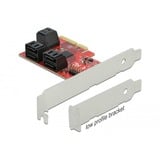 DeLOCK 89042 scheda di interfaccia e adattatore Interno SATA, Controllore PCIe, SATA, 6 Gbit/s, Windows 10, Windows 8.1