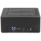 DeLOCK Docking station doppia per 2 x SATA HDD / SSD Nero