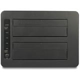DeLOCK Docking station doppia per 2 x SATA HDD / SSD Nero