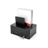 DeLOCK Docking station doppia per 2 x SATA HDD / SSD Nero