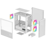 DeepCool R-CH360-WHAPE3D-G-1, Chassis Tower bianco