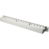 Digitus Pannello passacavi con copertura rimovibile per armadi da 483 mm (19"), 1HE, Instradamento dei cavi grigio, 1HE, Grigio, Cina, 490 mm, 80 mm, 1960 cm³, 753,125 g