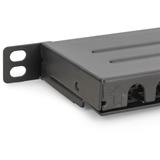 Digitus Pannello patch ad alta densità CAT 6A, classe E, 24 porte, Patch Panel Nero