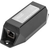 Digitus Ripetitore Gigabit Ethernet PoE+, 802.3at 22 W, Ripetitore PoE Nero