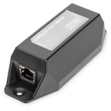 Digitus Ripetitore Gigabit Ethernet PoE+, 802.3at 22 W, Ripetitore PoE Nero