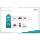 Digitus Ripetitore Gigabit Ethernet PoE+, 802.3at 22 W, Ripetitore PoE Nero