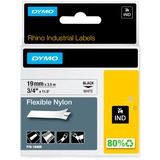 Dymo Nylon Flessibile IND Nero su giallo, Multicolore, Nylon, -10 - 80 °C, UL 969, DYMO
