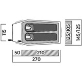 Easy Camp Tenda tunnel Reindal 2 verde oliva