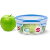 Emsa 508552 recipiente per cibo Rotondo Ciotola 0,85 L Trasparente 1 pz, Casella trasparente/Blu, Ciotola, Rotondo, 0,85 L, Trasparente, Polipropilene (PP), Elastomero Termoplastico (TPE), Germania