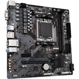 GIGABYTE B650M S2H Scheda madre - AMD Ryzen serie 9000, VRM a 5+2+2 fasi, fino a 6400 MHz DDR5 (OC), 1xPCIe 4.0 M.2, LAN GbE, USB 3.2 Gen 1 Nero/grigio, VRM a 5+2+2 fasi, fino a 6400 MHz DDR5 (OC), 1xPCIe 4.0 M.2, LAN GbE, USB 3.2 Gen 1, AMD, Socket AM5, AMD Ryzen 7000 Series, AMD Ryzen 8000 Series, AMD Ryzen 9000 Series, Socket AM5, DDR5-SDRAM, 128 GB